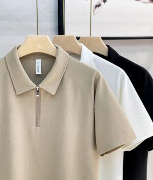 Ziper Polo Shirt